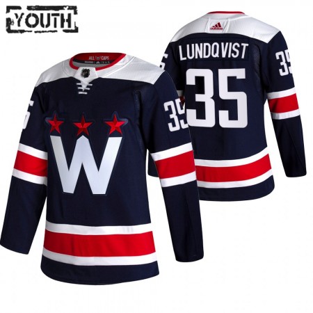 Washington Capitals Hockeydrakt Henrik Lundqvist 35 2020-2021 Tredje Authentic - Barn